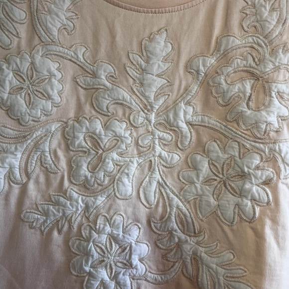 Anthropologie Cream Embroidered Top - Picture 5 of 13